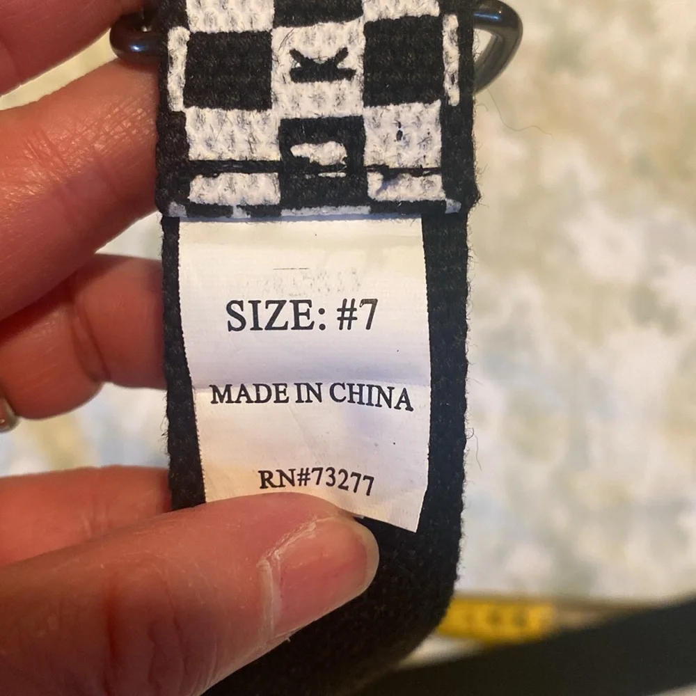 Hawk checkered Black and White Belt